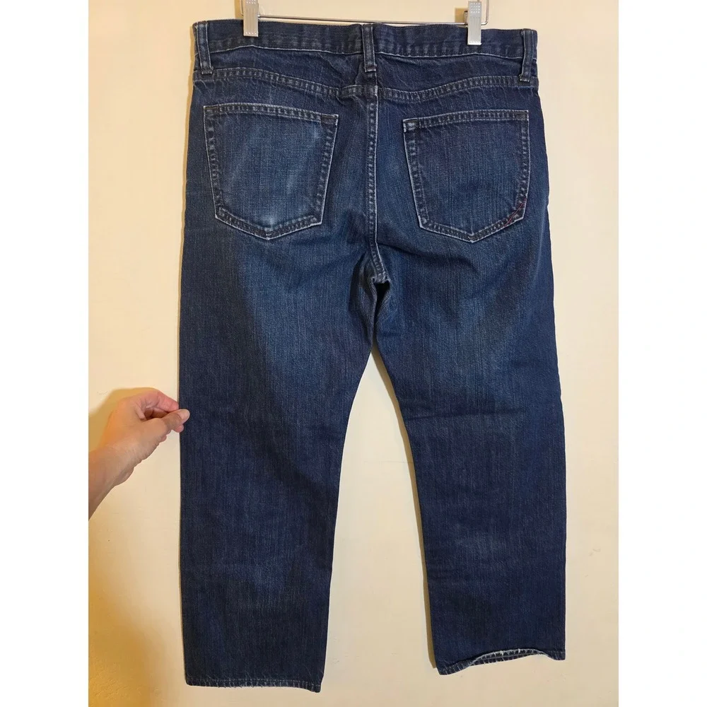Banana Republic Mens Straight Leg Jeans Dark Wash Original Rinse 34x30 392488-00